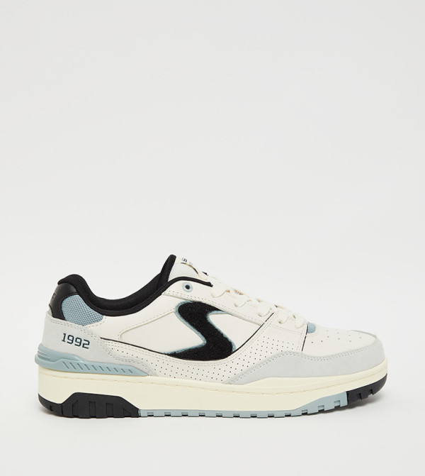 Color Block Lace-Up Sneakers