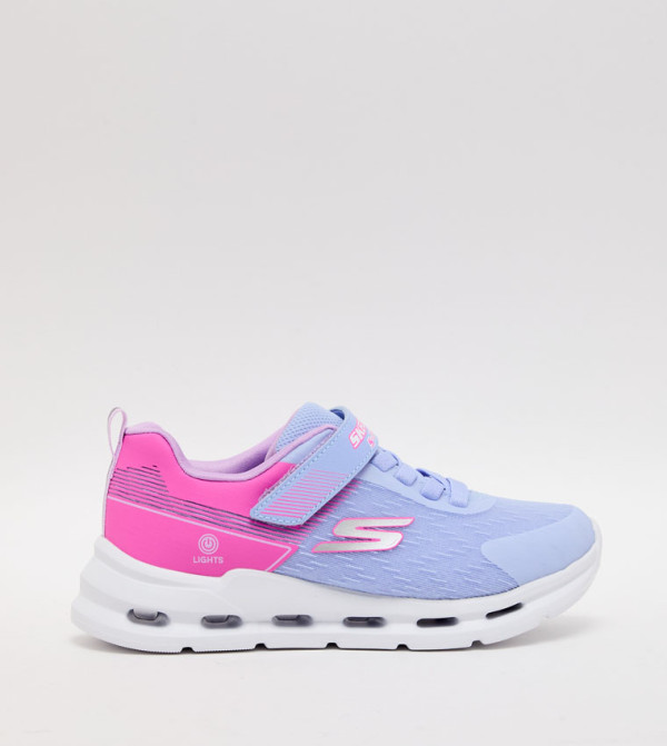 GLIDE-STEP LIGHTS Color Block Velcro Sneakers