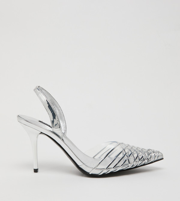 PEMMA Pointed Toe Slingback Mule Pumps