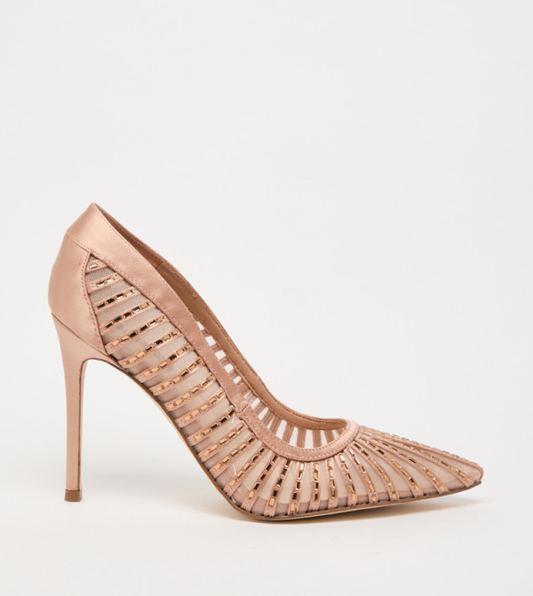 FERESA Embellished Pointed Toe Pumps