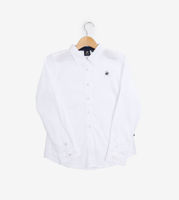 Classic Collar Long Sleeves Shirt - Blue