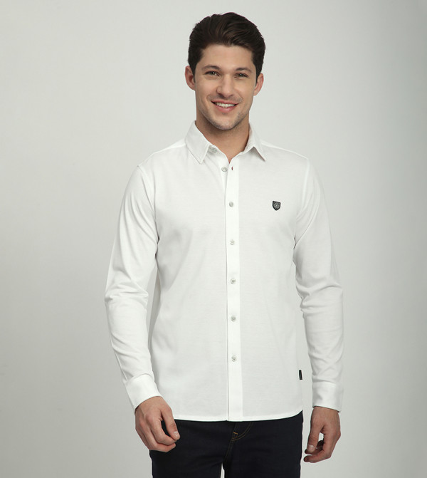 Logo Detail Long Sleeves Shirt