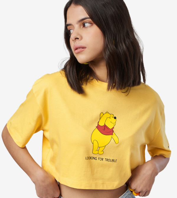 تيشيرت قصير بطبعة ويني ذا بوه 