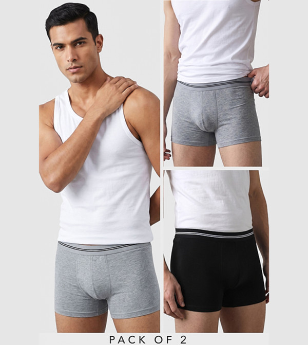 2 Pack Solid Trunks