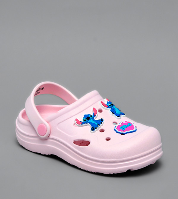 Stitch Charm Slingback Clogs