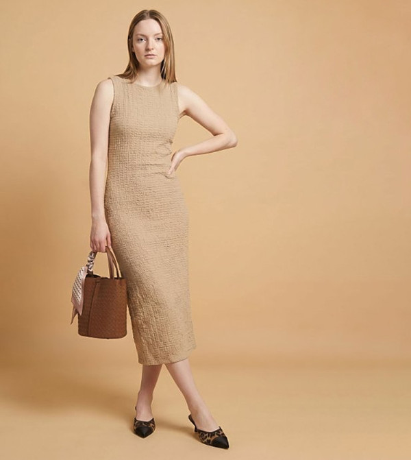 Textured Maxi Tank Dress