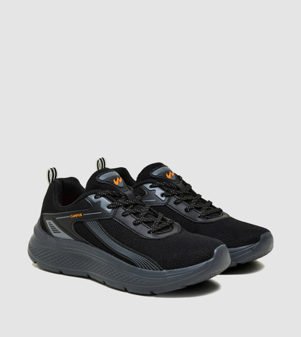 Logo Detail Mesh Lace-Up Shoes