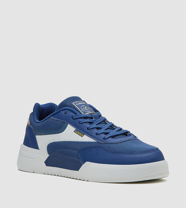 Color Block Lace-Up Sneakers