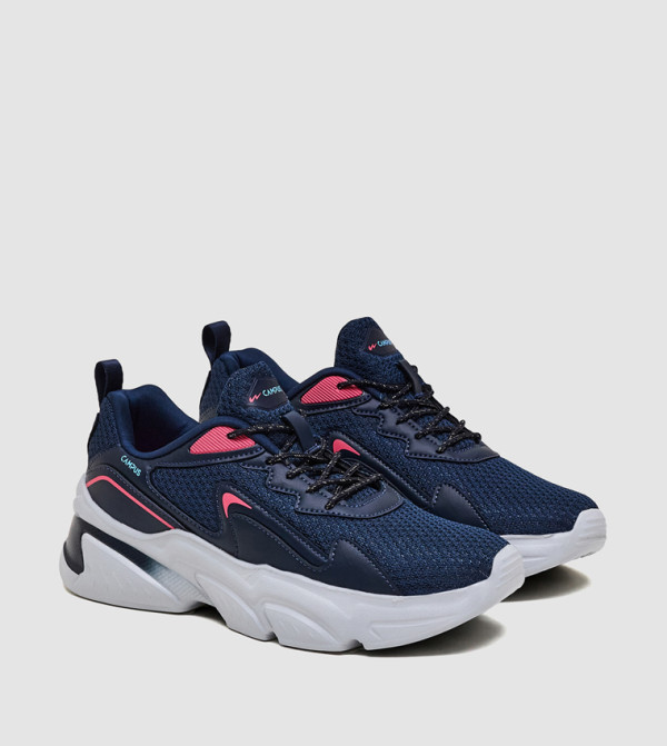 Logo Detail Knitted Platform Sneakers