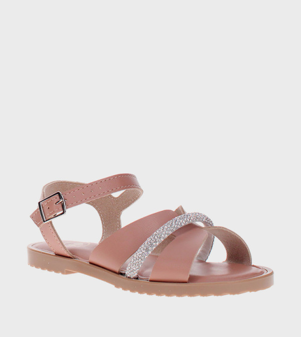 Embellished Open Toe Casual Sandals