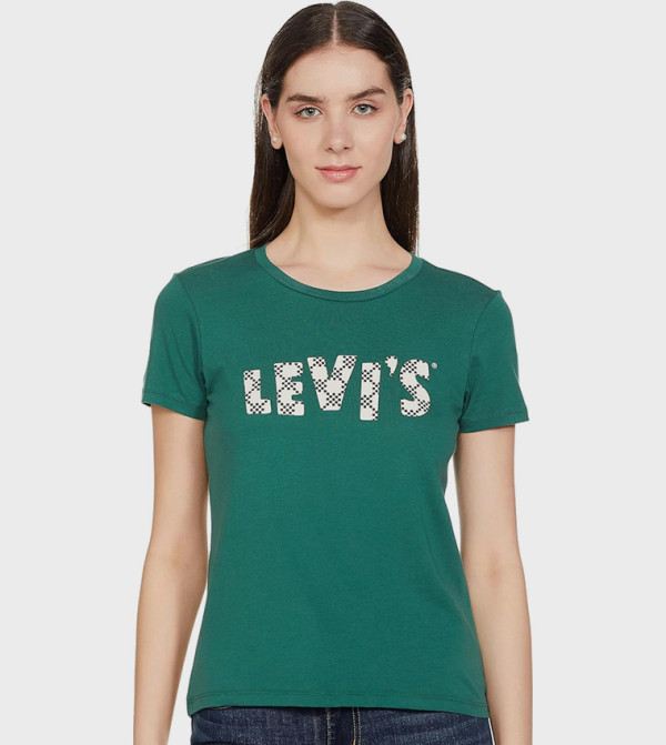 Logo Printed Crew Neck T-Shirt