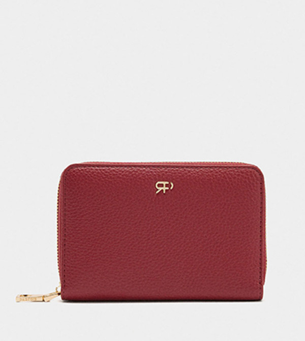Textured Zip Around Wallet