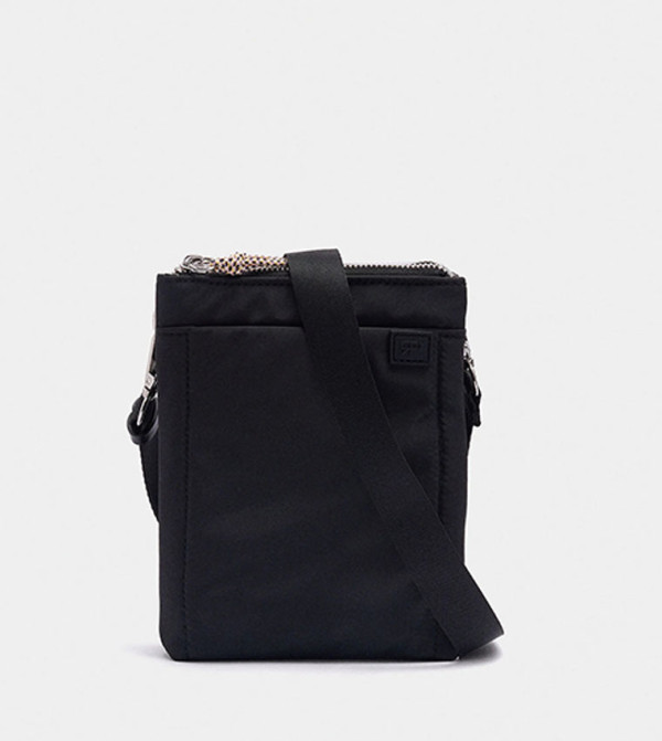 Solid Nylon Crossbody Bag