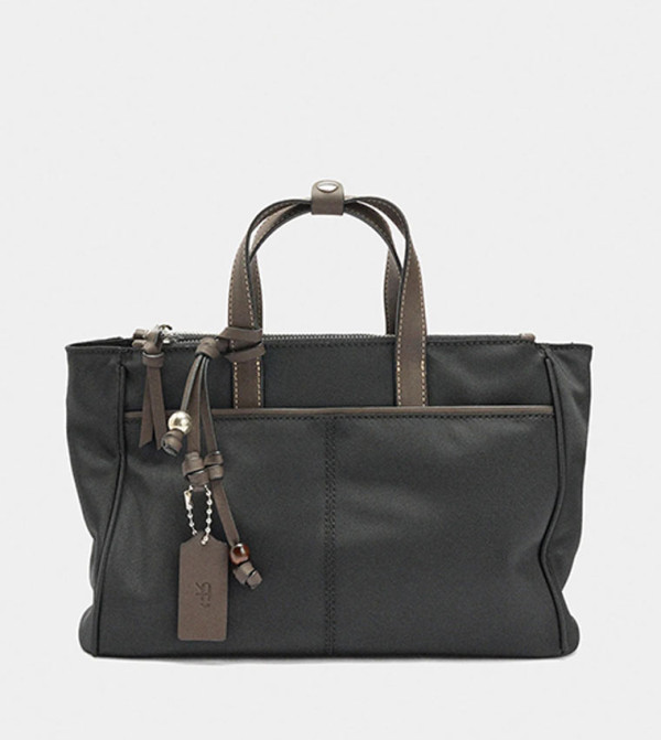 Textured Nylon Tote Bag