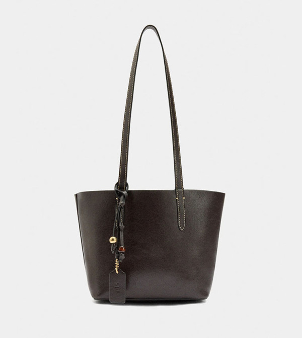 Reversible Bucket Bag with Removable Pouch