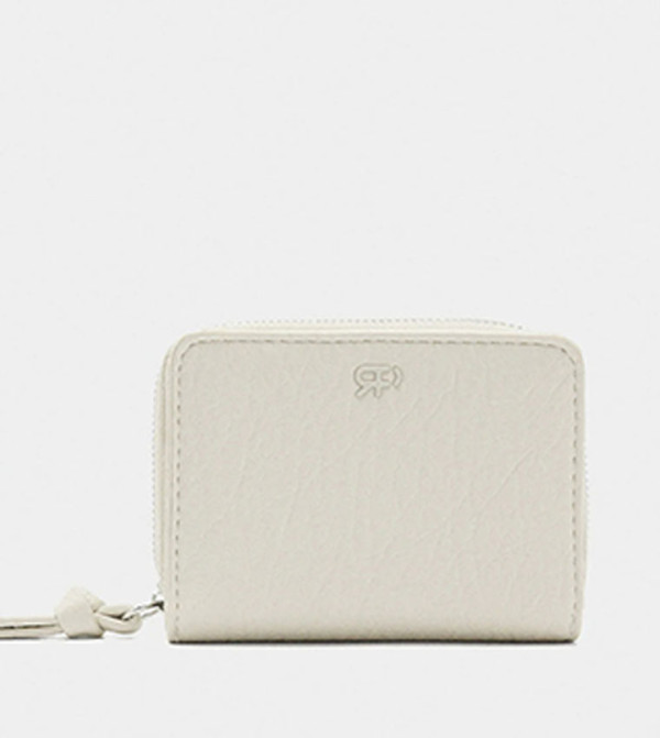Textured Zip Around Wallet