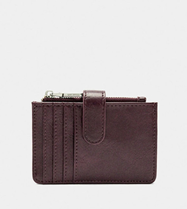 محفظة بطاقات بنقشة