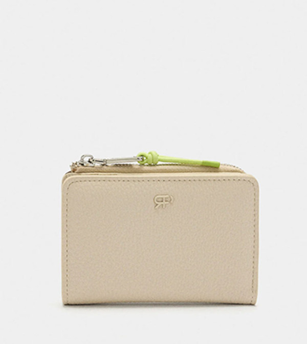 Textured Zip Closure Wallet