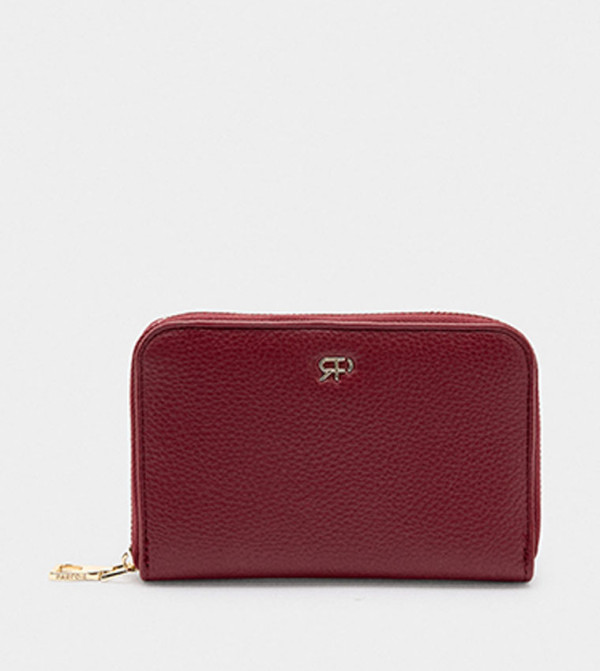 Textured Zip Around Wallet