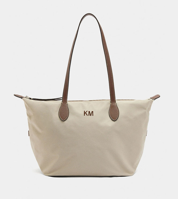 Solid Nylon Tote Bag