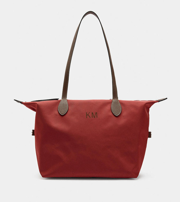 Solid Nylon Tote Bag