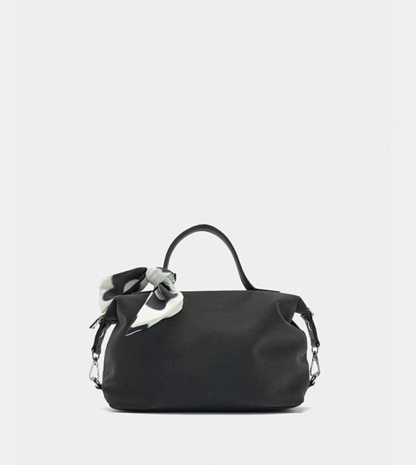 Scarf Detail Handheld Bag