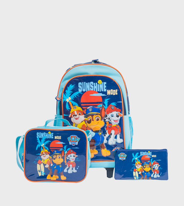 5 Piece Paw Patrol 18" Trolley Backpack Set