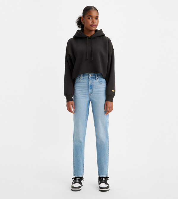 High-Waisted Mom Fit Jeans