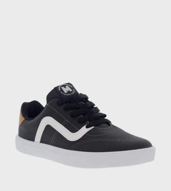 Round Toe Lace-Up Sneakers