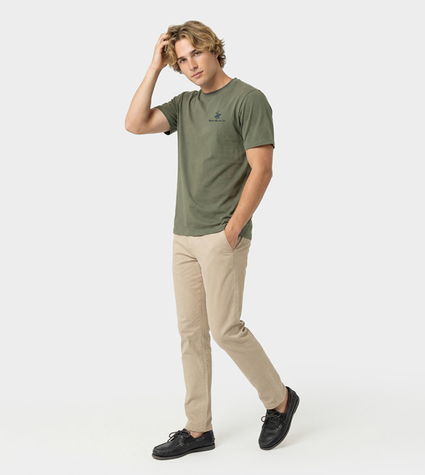 Logo Detail Crew Neck T-Shirt