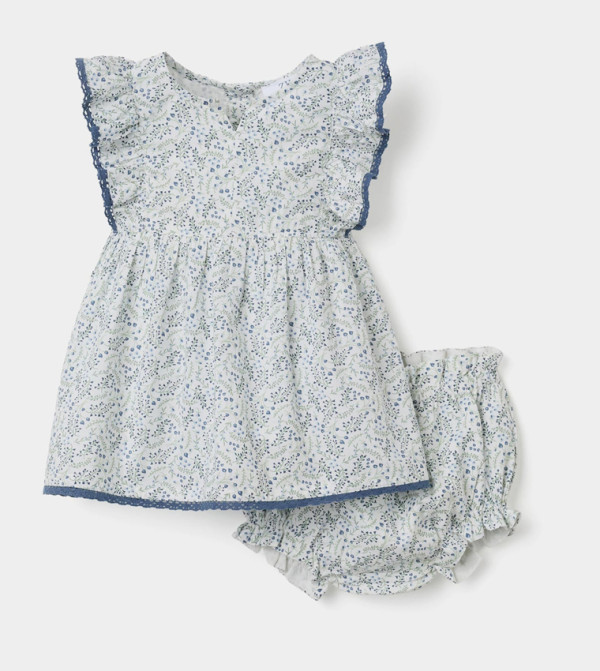 Printed Sleeveless Dress with Shorts