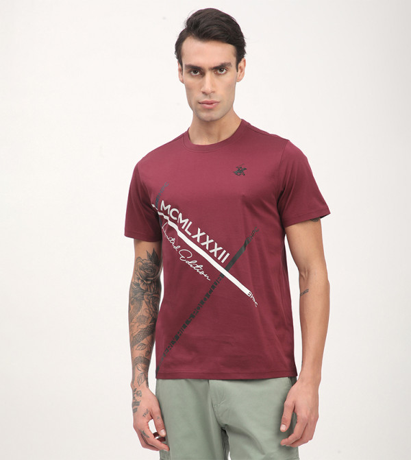 Printed Short Sleeves Casual T-Shirt