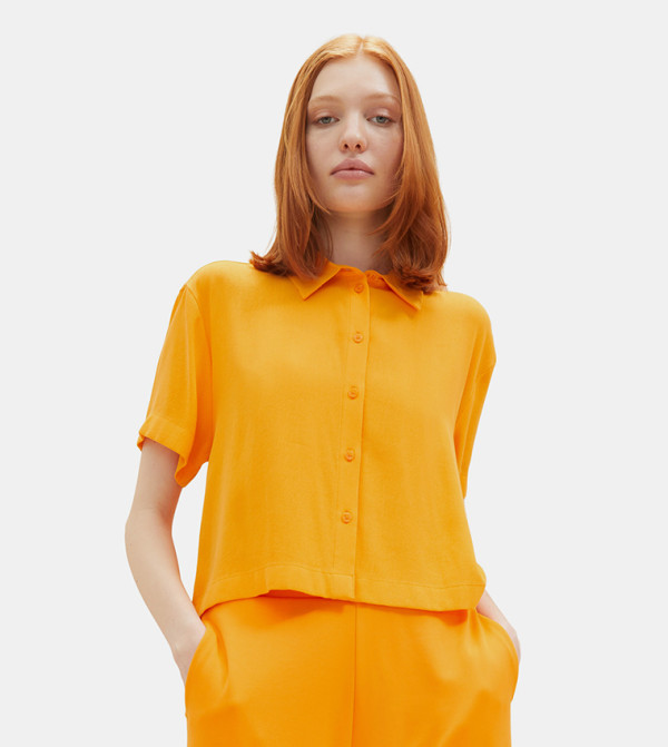 Solid Short Sleeves Shirt