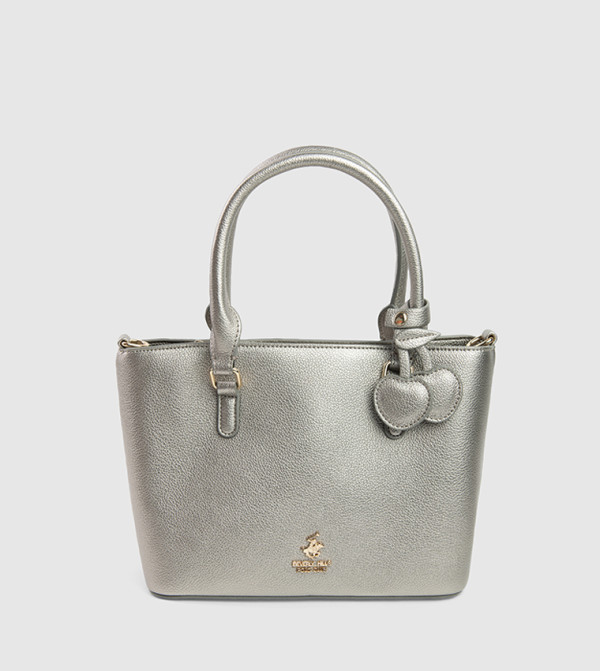 Textured Zip-Closure Tote Bag