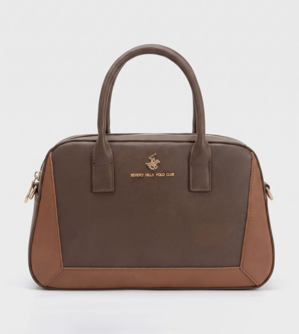 Color Block Satchel Bag