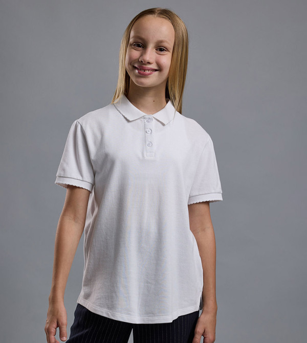 Solid Short Sleeves Polo T-Shirt