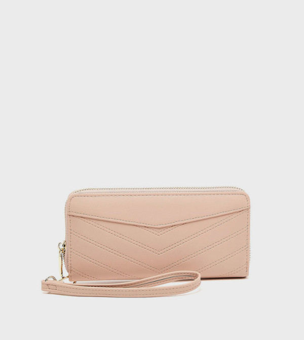 Stitch Detail Long Wallet