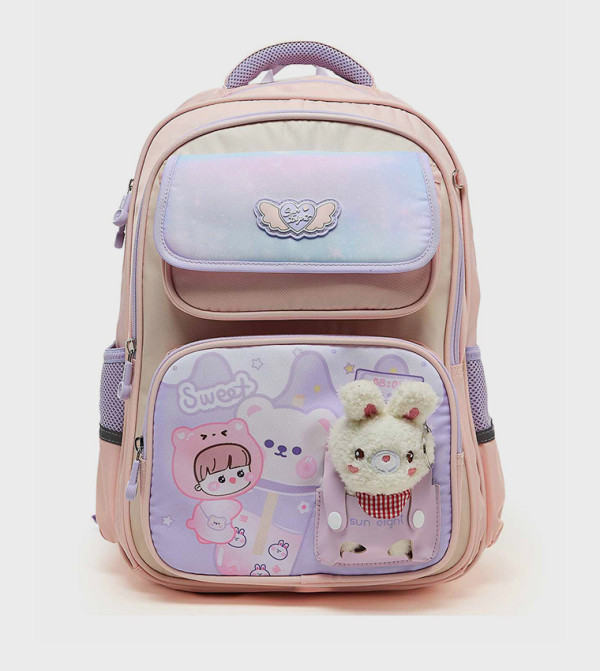 Appliqued Zip Around Backpack