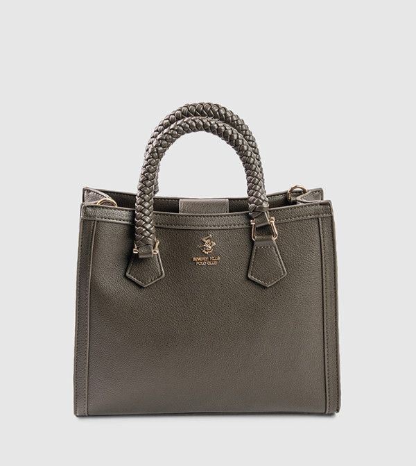 Textured Zip Tote Bag