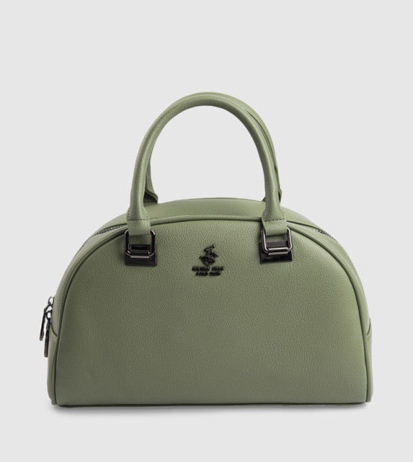 Logo Detail Satchel Bag