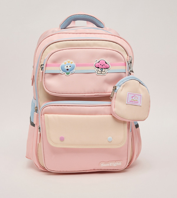 Appliqued Backpack with Coin Pouch