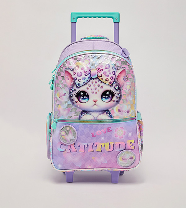 Printed Trolley Backpack
