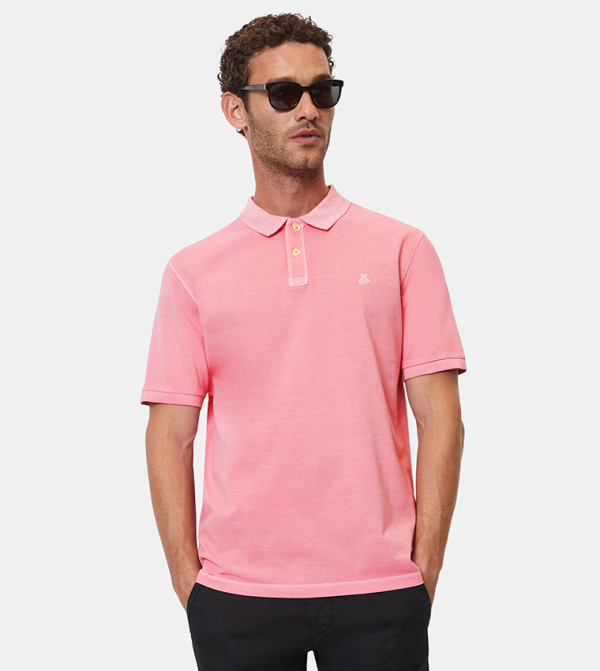 Logo Embroidered Short Sleeves Polo T-Shirt