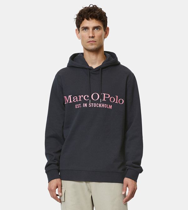 Logo Embroidered Long Sleeves Hoodie