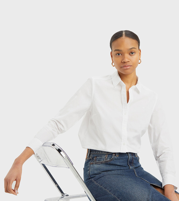 Logo Detail Long Sleeves Shirt