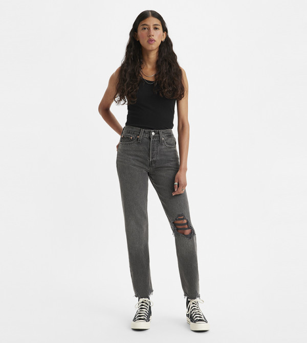 Wedgie Ripped Straight Fit Jeans