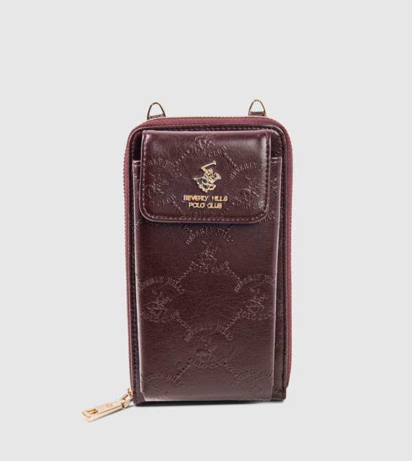 Textured Front Pocket Phone Crossbody Bag