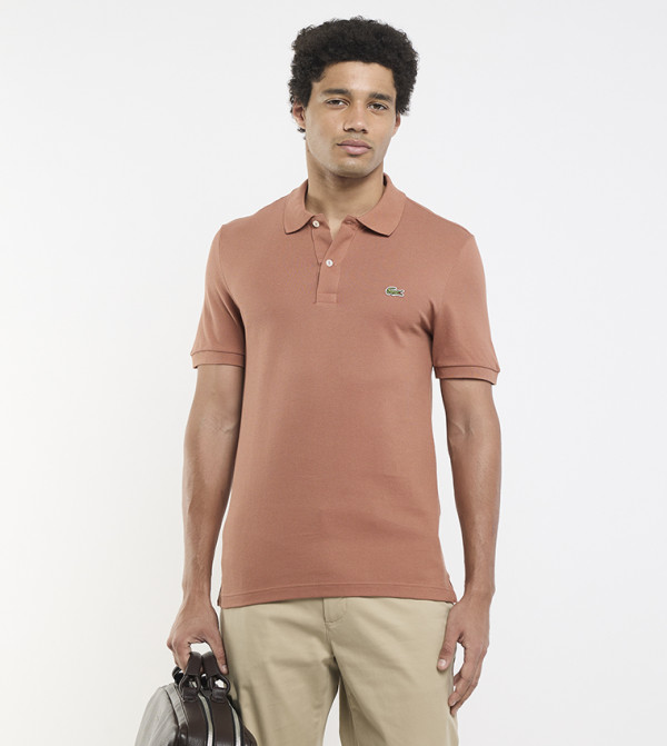 Logo Detail Petit Piqué Cotton Polo T-Shirt