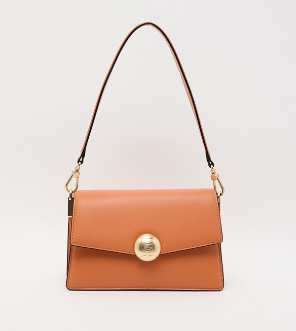 Logo Detail Flap Crossbody Bag