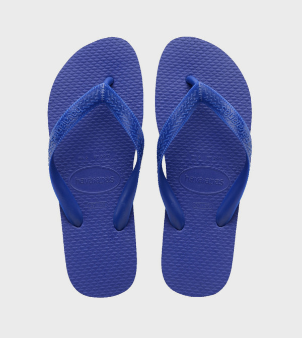 Textured Thong-Strap Flip-Flops